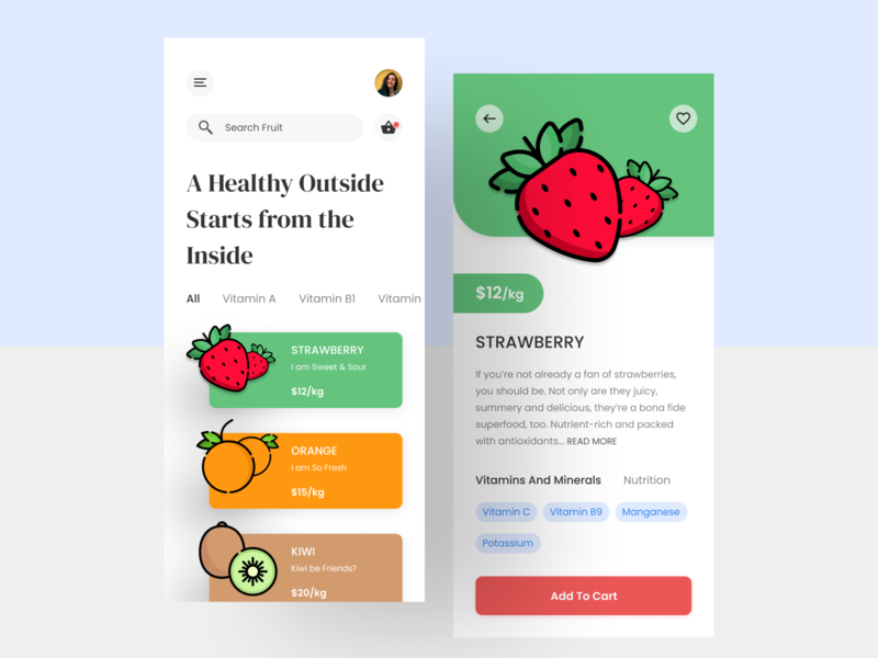  Fruit  App designs themes templates and downloadable 