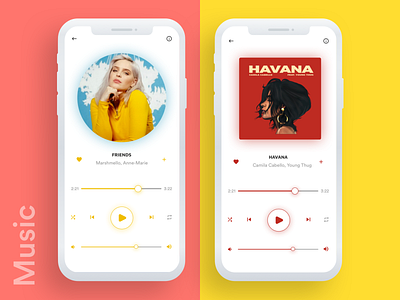 Music App Screens