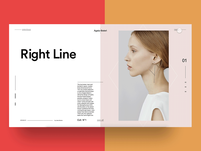 Online Fashion Magazine Interaction animation app clean fashion fashion app gif magazine minimal prototypes trending typogaphy ui web design web design web app design