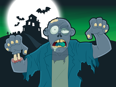 Happy Halloween! halloween illustration vector zombie