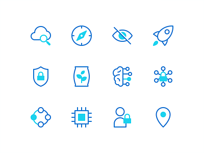 Data Governance Icons design icons