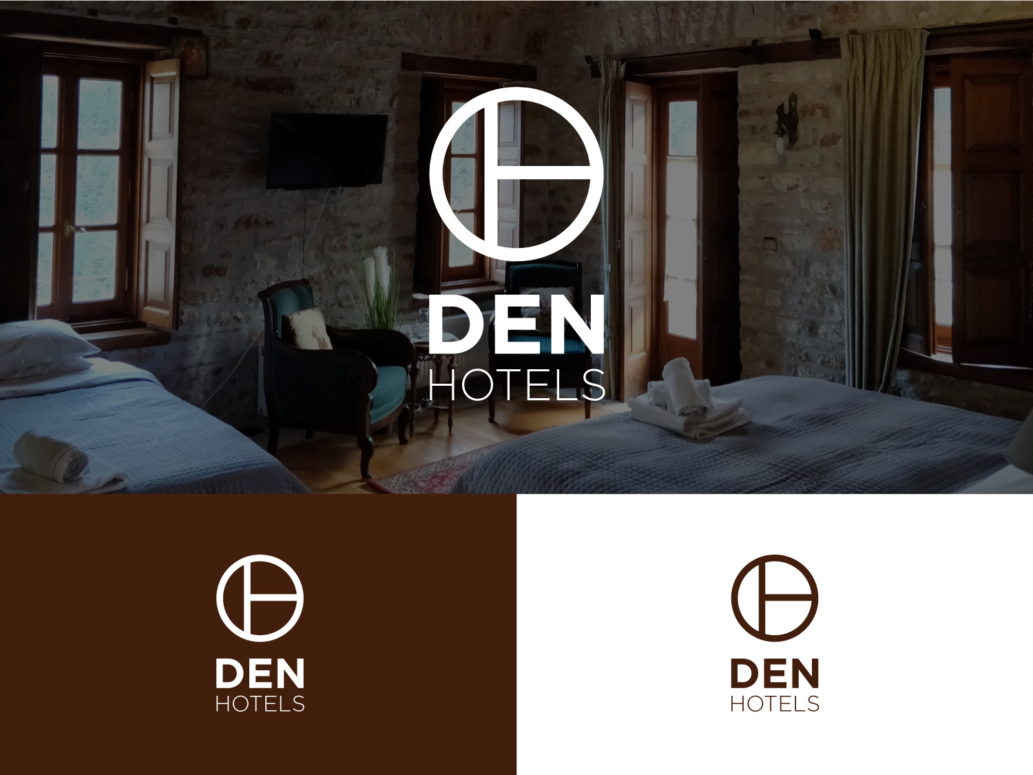 Den Hotel logo by logocollections on Dribbble