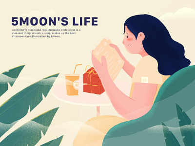 5MOON`S LIFE art branding design girl illustration landscape light logo love nature travel ui web winter