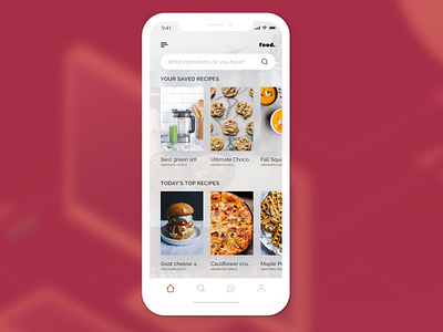 Recipe App app concept cooking design design ui ux iphonex prototype recipe app ux