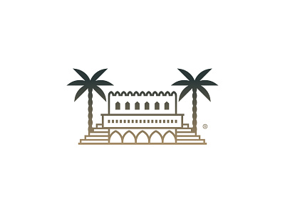 Arabian House arabian brand branding design house icon illustration logo mark tree
