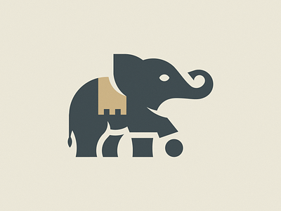 LITTLE ELEPHANT animal brand branding design elephant gold golden golden ratio goldenratio icon illustration logo luxury mark