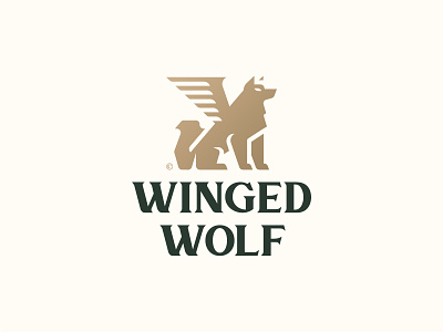 Winged Wolf (Unused) 1 2 3 4 5 6 7 8 9 0 a b c d e f g h i j k l m n animal animal logo branding gold green illustration luxury luxury design luxury logo wing wing logo wolf wolf logo