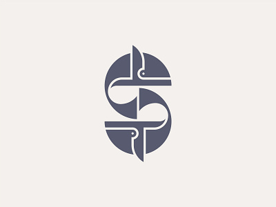 Whale & S Letter Logomark