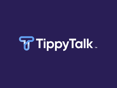 (💬+T ) TippyTalk brand branding design icon logo mark message speak talk