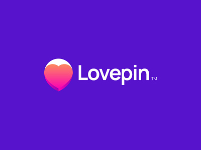 Lovepin branding dating dating app friendship hangout heart location love match meet pin place red