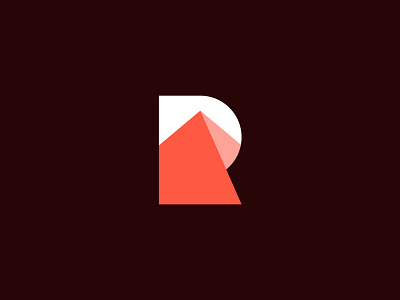 R and Mountain Logo Mark