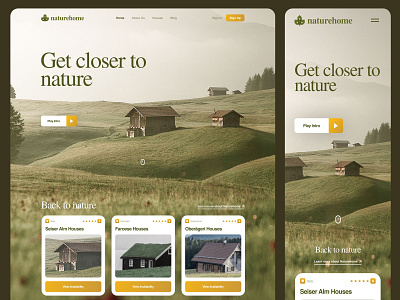 Naturehome Website Design