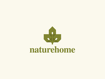 Naturehome a b branding fintech green home house leaf leaf logo logo mark n nature nature logo property