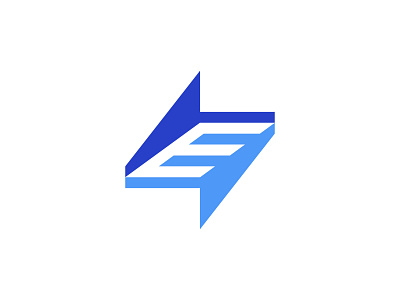 Unselected Design branding e electric electricity fast financial fintech flash logo mark tech trust