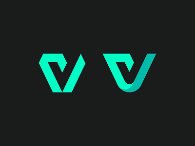 V logomarks for Vuhu™ blockchain brand branding crypto finanace financial fintech icon logo mark nft tech