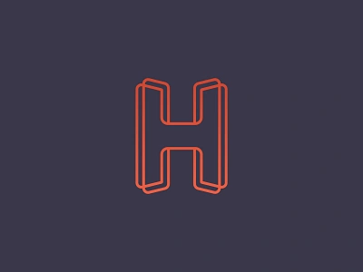 Unused H concept brand branding design h logo h mark icon mark print