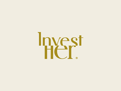 Invest Her brand branding invest invest logo logo luxury mark print typography