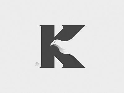 K+Bird bird birds black blackandwhite branding illustration k k letter negative space negativespace