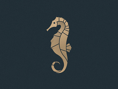 Seahorse animal brand branding design golden golden ratio icon logo seahorse