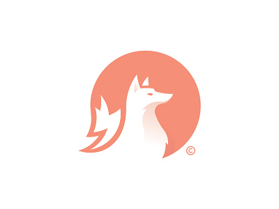 Fox animal brand branding design fox fox logo icon logo negative space negativespace print