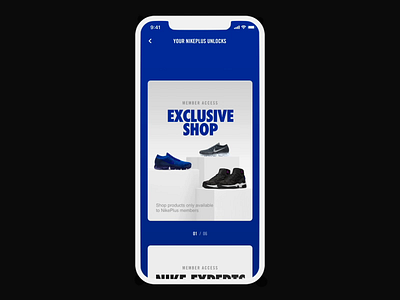 Nike Plus Unlocks 2017 android card customize exclusive experts interaction ios java membership motion nike nikeplus on demand reserved for you swift transition ui unlocks ux