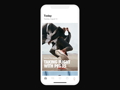NCX Design Language android consumer design experience favorites home interaction ios login ncx nike nikeapp profile search search bar shop swoosh ui ux