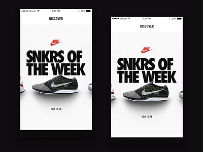 SNKRS - Pull to Refresh after effects animation app interaction interface ios motion transition ui ux