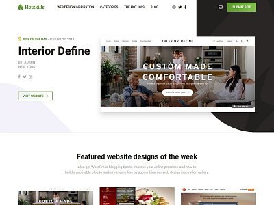 TheHotSkills - Web Design Inspiration Gallery ui design ux design web design website design