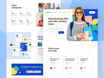 Landing Page "Study School"