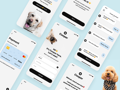Cooper animal design interface ios mobile mobile app ui ux