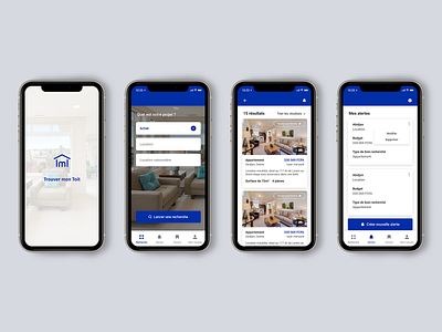 Trouver mon Toit | Real estate App adobe xd app app design app design icon ui web ios guide app designer app ui ux app ux application design application ui application ux immobilier real estate real estate app ui ui design ux ux design