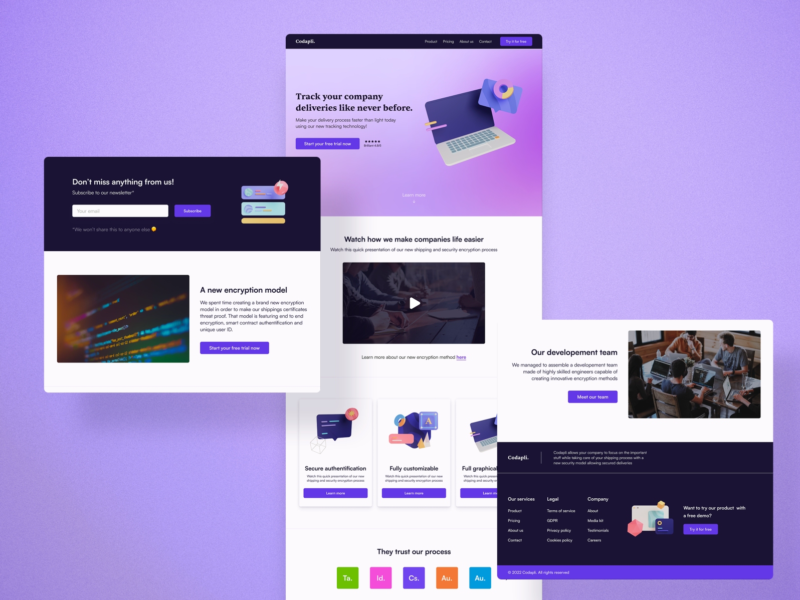 Codapli Landing page by Victor Henry on Dribbble