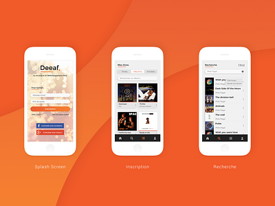 Deeaf | App Musicale app app design appconcept design ui ui ux ux