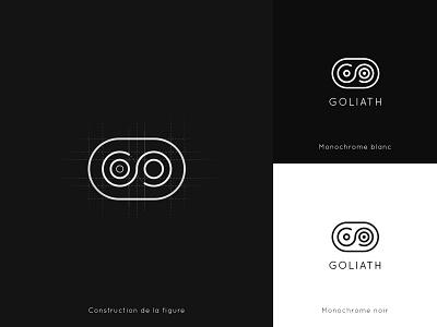 Goliath | logo construction logo design illustrator line logo logo logo design logo designs logo presentation logo typography logotype vector
