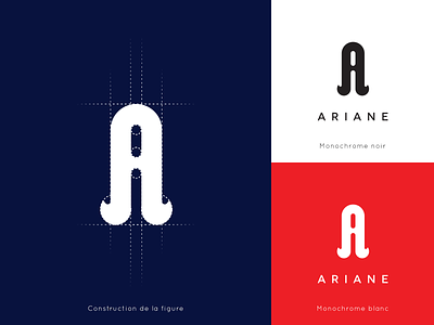 Ariane | logo construction logo design illustrator logo logo design logo designs logo presentation logo typography logotype typo logo typografy typographie vector