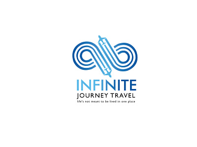 Infinite travel logo design branding design hotel icon illustration leisure logo tourism travel vector