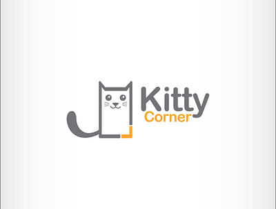 Cute Cat logo branding cat celebration corner cute design icon illustration logo shop vector vet veterinary