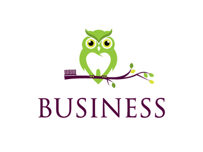 Wise Dental bird branch branding dentist design detal education icon leaves logo owl school teeth tooth toothbrush tree university vector wise