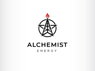 Oil and gas logo design alchemist branding design drilling energy gas icon illustration logo oil rig vector