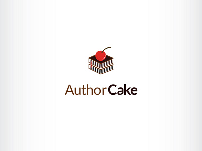Books related logo design author book branding cake chocolate copywriter desert design education icon illustration logo vector