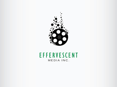 Simple film production logo branding design effervescent film icon illustration logo media movie production vector