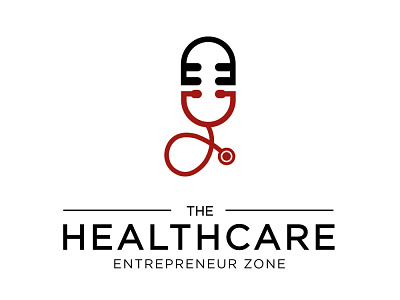 Healthcare podcast logo branding design healtcare health icon illustration logo medical podcast podcast logo vector wellness