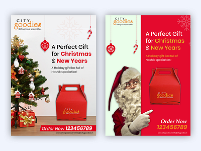 Christmas Creative banner ads branding christmas creative design graphic design illustrator merry christmas new year offer santaclaus ui