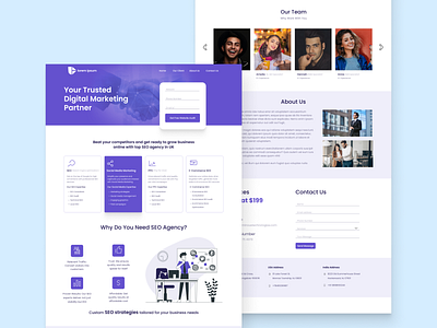 UI/UX Design for Digital Marketing Agency design download dribble instagram manager trend ui uidesign user inteface ux