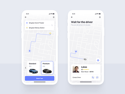 Taxi Booking UI ui