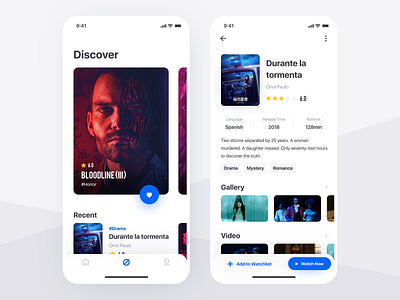 Movie APP cinema mobile movie ui