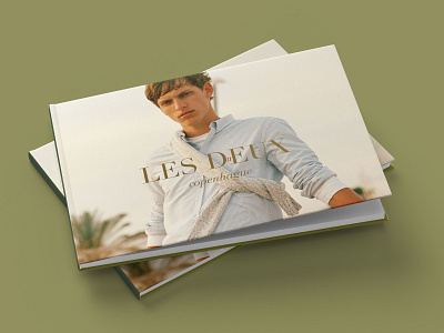 Les Deux catalogue branding catalogue fashion layout magazine magazine cover