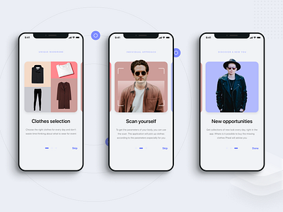Pheal — outfit for every day, mobile application, onboarding behance concept design figma interaction interface onboarding outfit app ui uidesign uiux ux webdesign