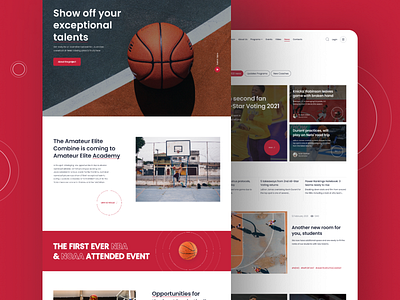 Amateur Elite Academy behance concept design dribbble figma interface ui uidesign uiux ux webdesign