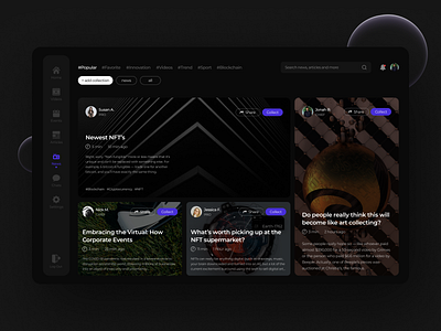 Bolden Ventures, innovation portal articles behance black blockchain bolden ventures dailyui dark design designer figma interface news nft typeface ui ux uidesign uiux user interface uxui web